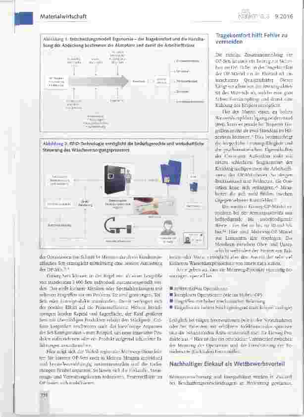 Vorschauseite 2: Klinische Textilien im OP der Zukunft: Wirtschaftlichkeit und Qualität von Mehrweg-Produkten