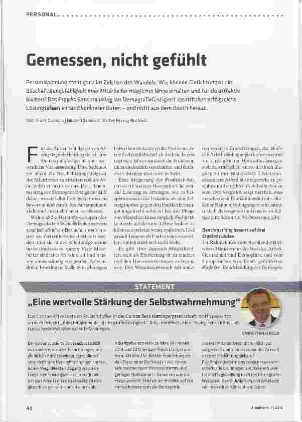 Vorschauseite 1: Gemessen, nicht gefühlt