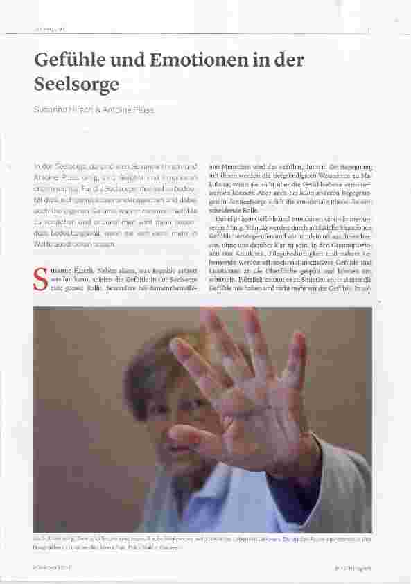 Vorschauseite 1: Gefühle und Emotionen in der Seelsorge