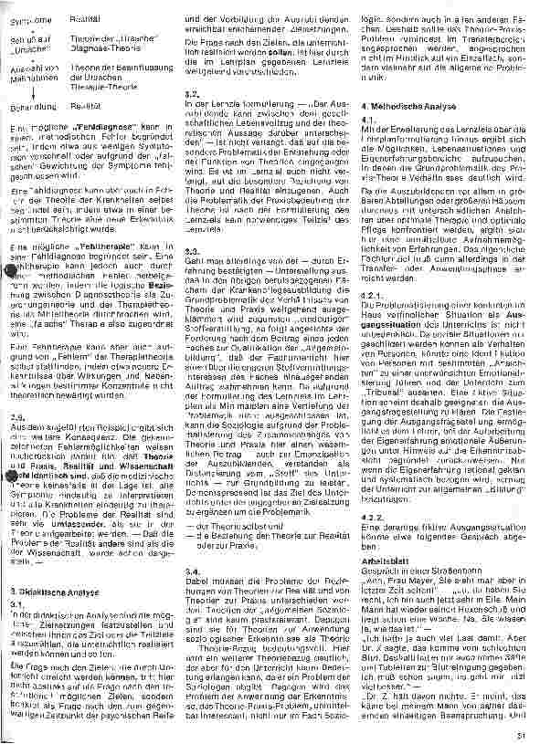 Vorschauseite 3: Sozialwissenschaftliche Aspekte 10. Folge: Unterrichtseinheit: Lebensvollzug und Therapie - sozial u. soziologisch