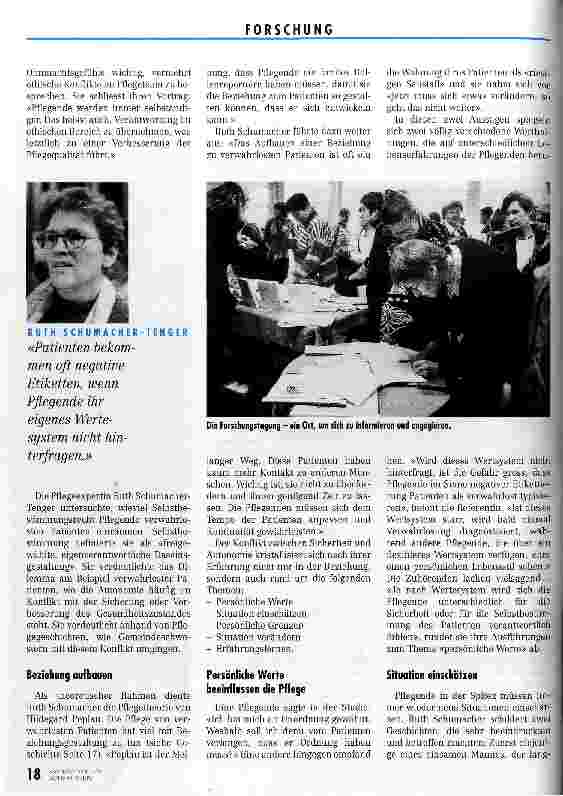 Vorschauseite 4: Keine Forschung ohne Ethik! 13. SBK-Forschungstagung