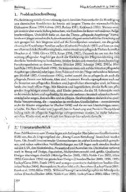 Vorschauseite 2: Die Lücke füllen und in Bereitschaft sein - Kinder und Jugendliche als pflegende Angehörige