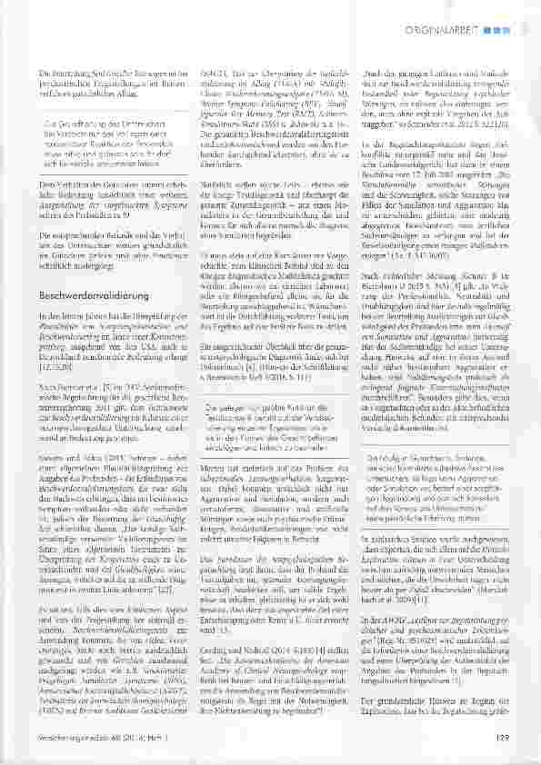Vorschauseite 4: Aggravation und Simulation in der Begutachtung