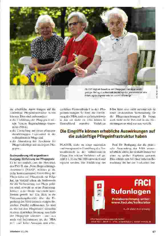 Vorschauseite 2: Vollstationäre Pflege in Schieflage