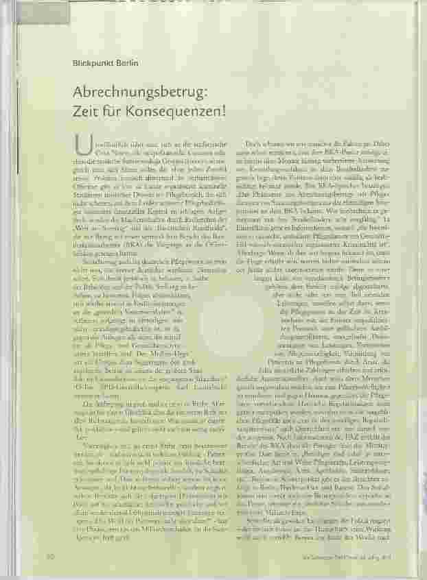 Vorschauseite 1: Abrechnungsbetrug: Zeit für Konsequenzen!