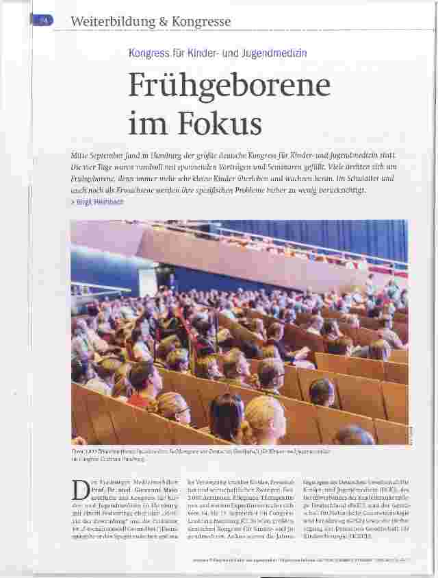 Vorschauseite 1: Frühgeborene im Fokus