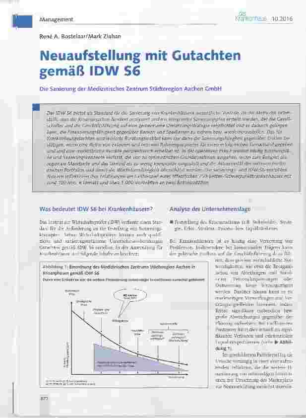 Vorschauseite 1: Neuaufstellung mit Gutachten gemäß IDW S6