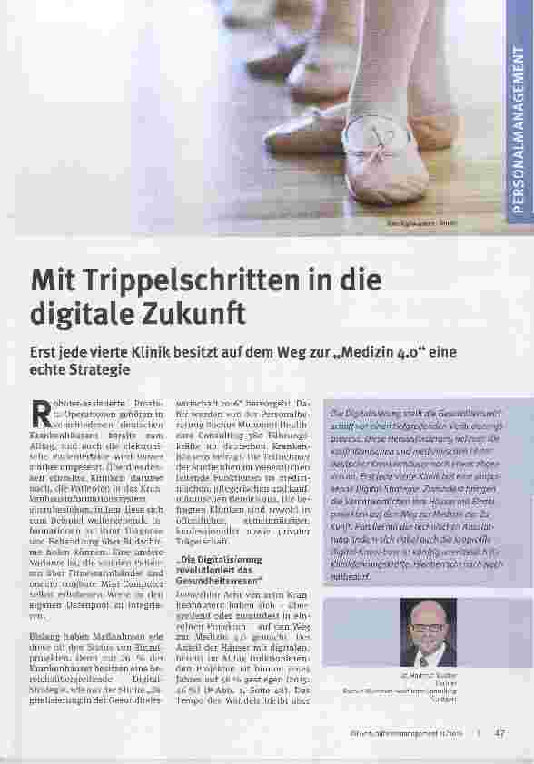 Vorschauseite 1: Mit Trippelschritten in die digitale Zukunft