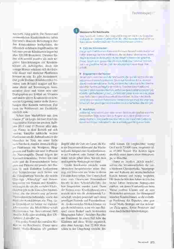 Vorschauseite 4: Social Media in Krankenhäusern Reichweite überzeugt