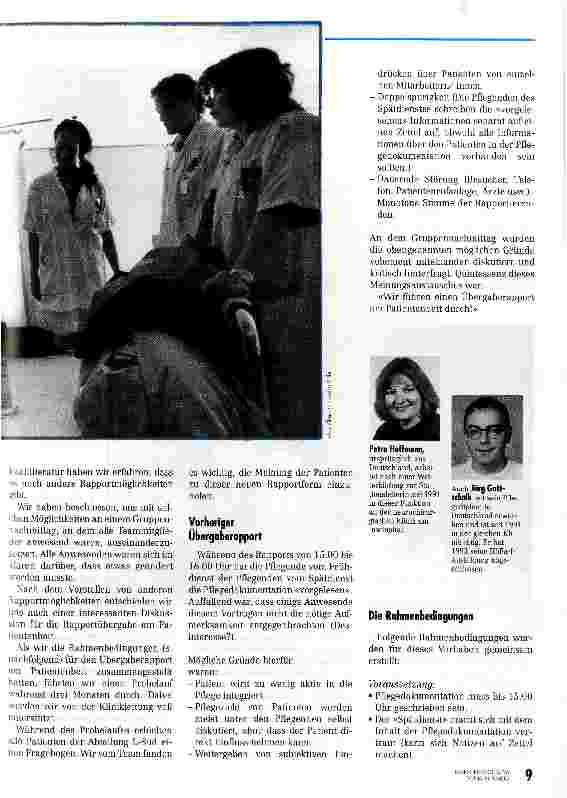 Vorschauseite 2: Übergaberapport direkt am Krankenbett