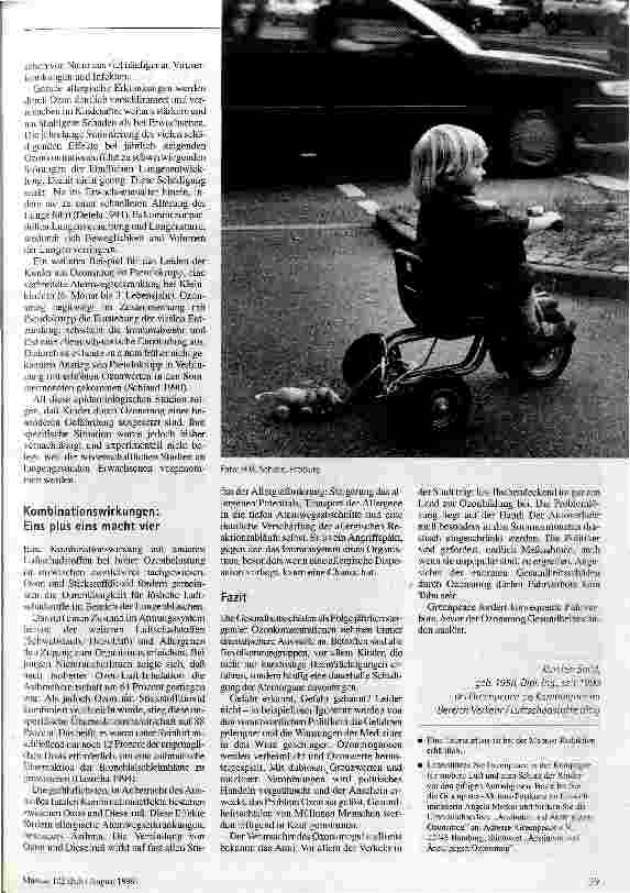 Vorschauseite 4: Ozonsmog Unterschätzte Gefahren für die Gesundheit
