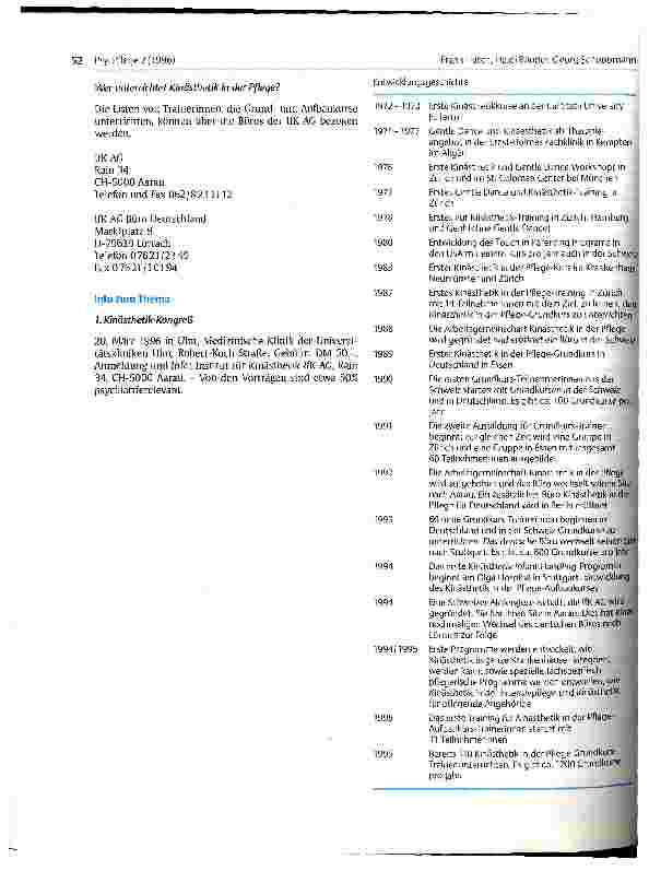 Vorschauseite 6: Kinästhetik und psychiatrische Pflege