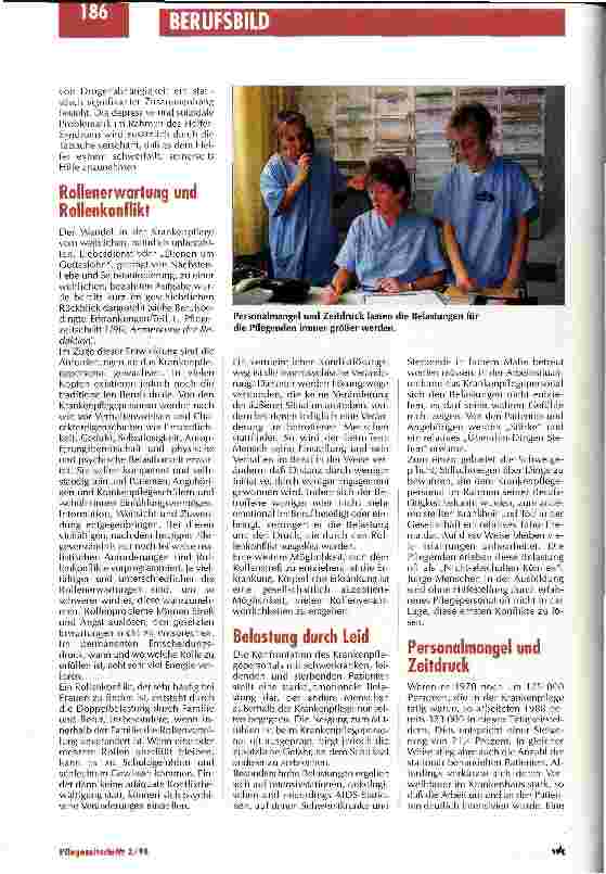Vorschauseite 3: Die psychischen Belastungen für die Pflegenden nehmen zu Berufsbedingte Erkrankungen der Pflegekräfte Teil 3