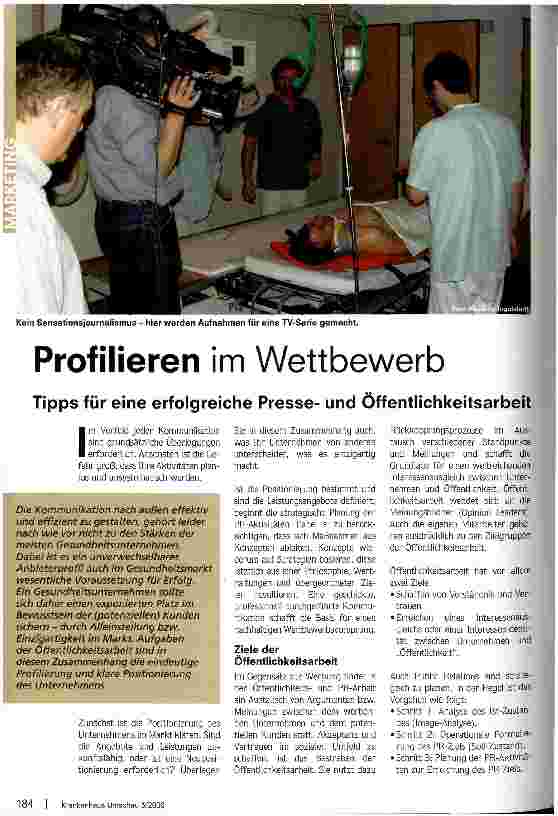 Vorschauseite 1: Profilieren im Wettbewerb
