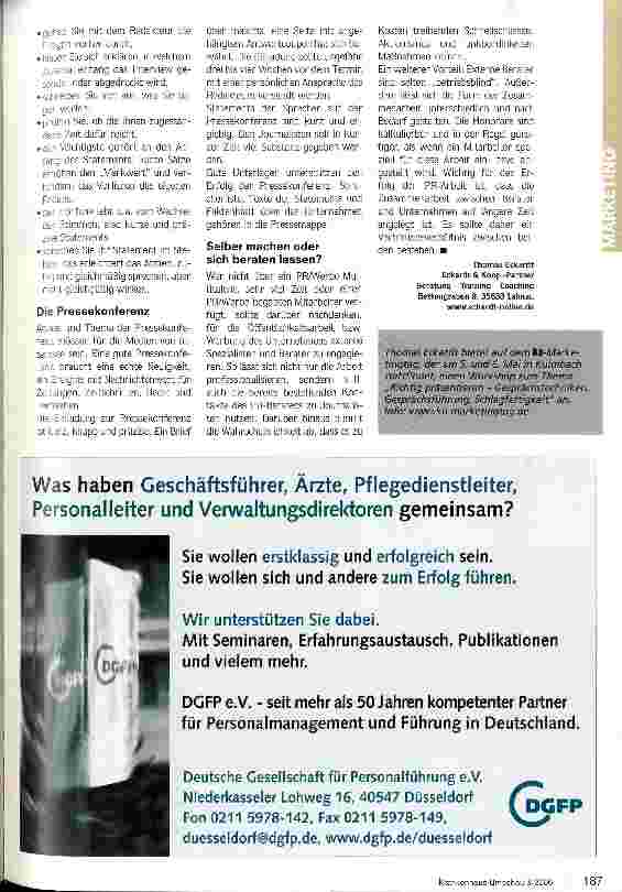 Vorschauseite 4: Profilieren im Wettbewerb