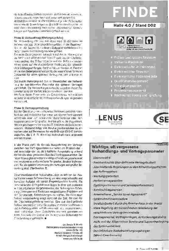 Vorschauseite 5: Anspruchsvoll und komplexErfolgreiche Softwareauswahl für Krankenhäuser