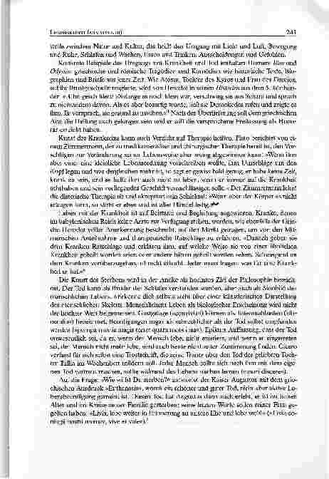 Vorschauseite 3: Lebenskunst (ars vivendi): Kunst des Krankseins (ars aegrotandi) und Kunstdes Sterbens (ars moriendi)