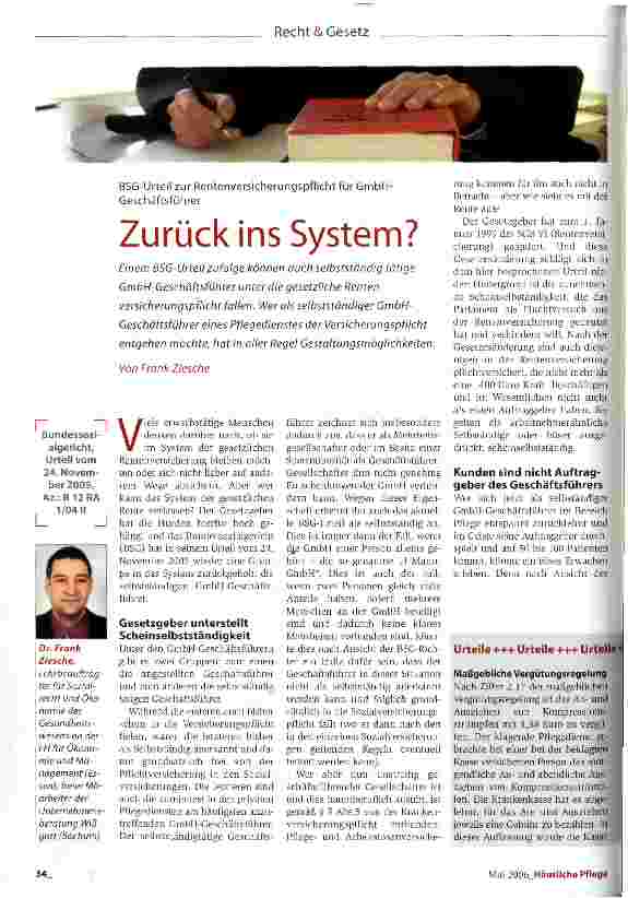 Vorschauseite 1: Zurück ins System?