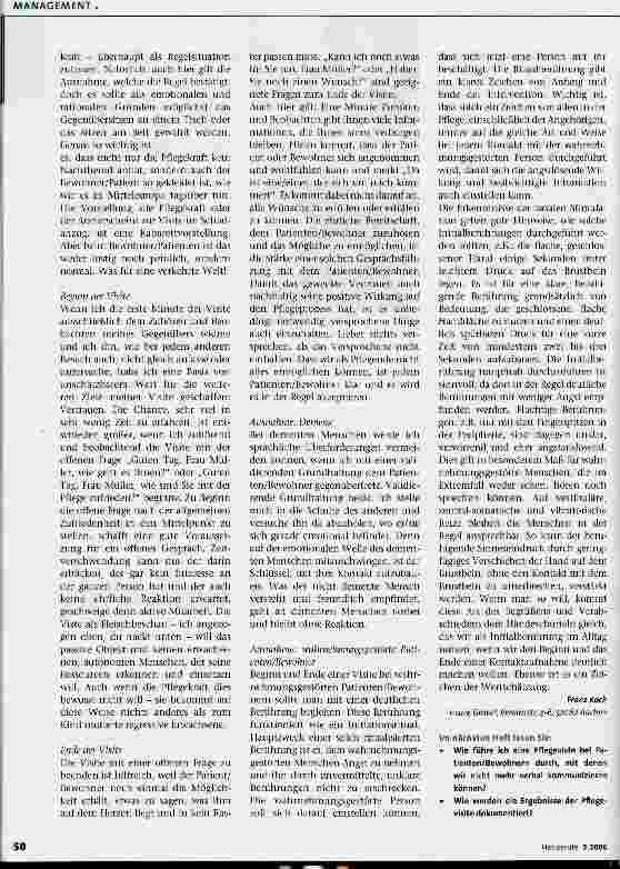 Vorschauseite 3: Die Durchführung von PflegevisitenTeil 1: Von der Verwirrung zum System