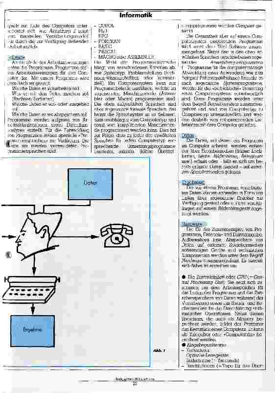 Vorschauseite 2: Datenverarbeitung ist nichts neues Kleines EDV - ABC