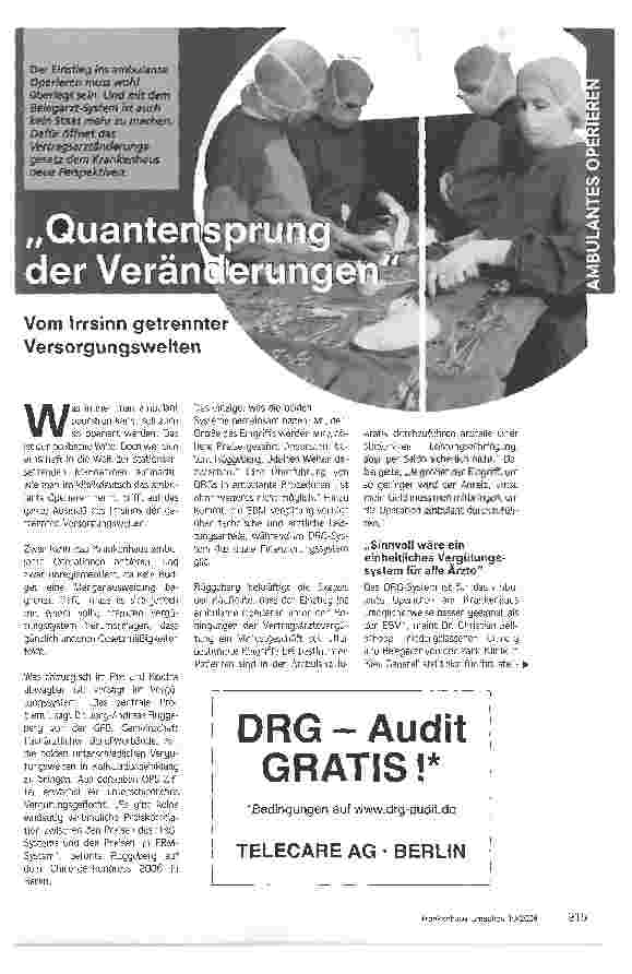 Vorschauseite 1: Quantensprung der Veränderungen