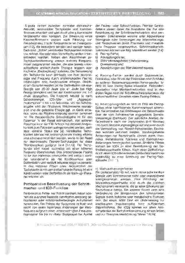 Vorschauseite 5: Perioperative Betreuung des HerzschrittmacherundICD-Patienten
