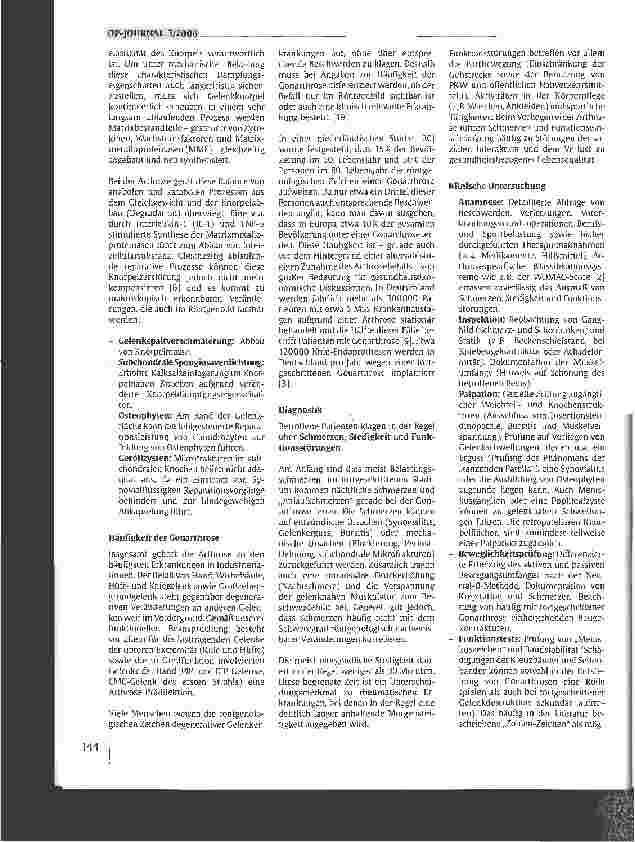 Vorschauseite 3: Epidemiologie und Diagnostik der Gonarthrose