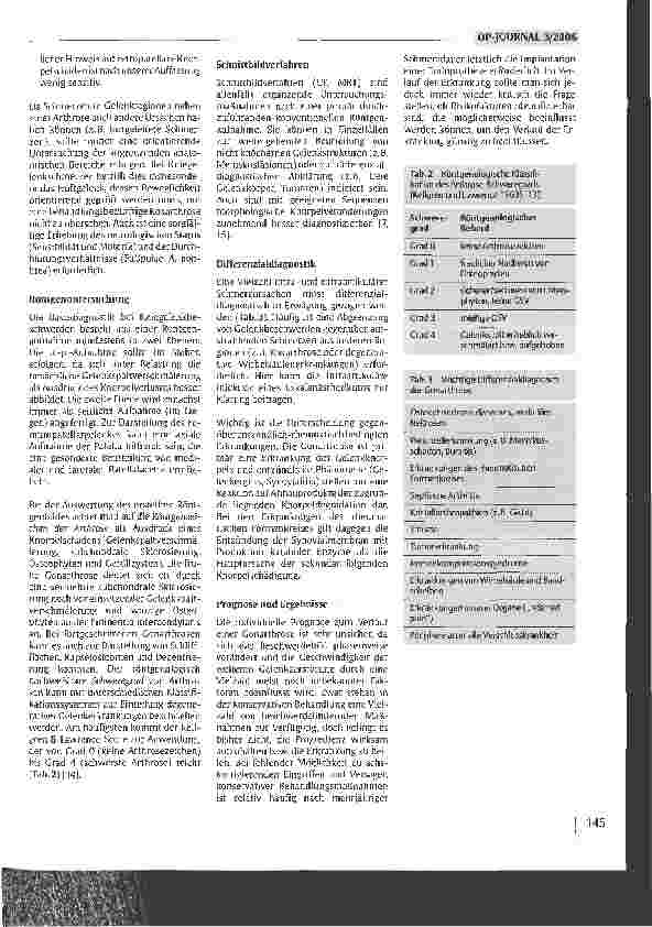 Vorschauseite 4: Epidemiologie und Diagnostik der Gonarthrose