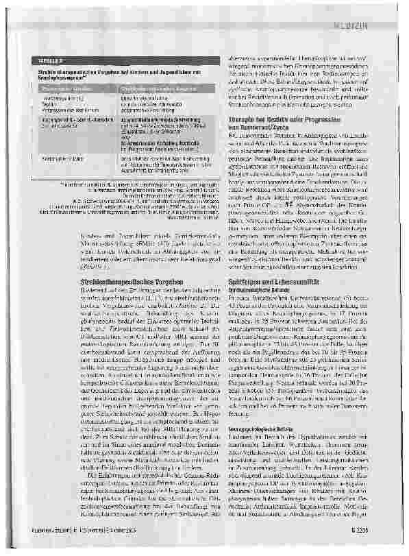 Vorschauseite 5: Kraniopharyngeom - im Kindesund Jugendalter