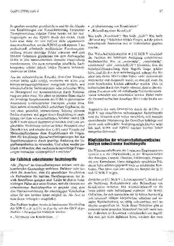 Vorschauseite 3: Die Versorgung des GKV-Versicherten mit Arzneimitteln Aspekte der Problematik willkürlicher Rationierung