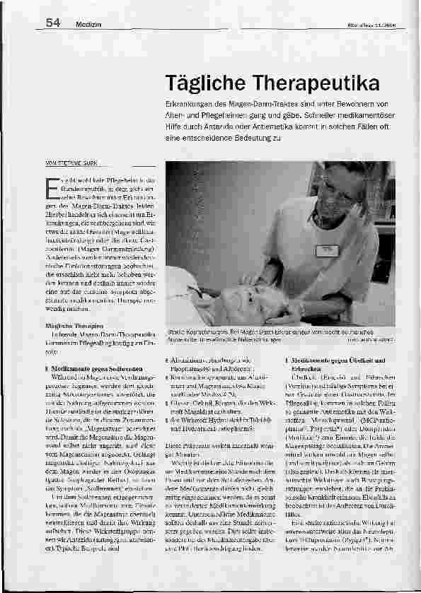 Vorschauseite 1: Tägliche Therapeutika