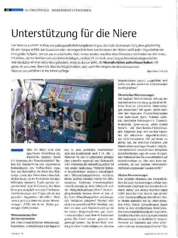 Vorschauseite 1: Unterstützung für die Niere