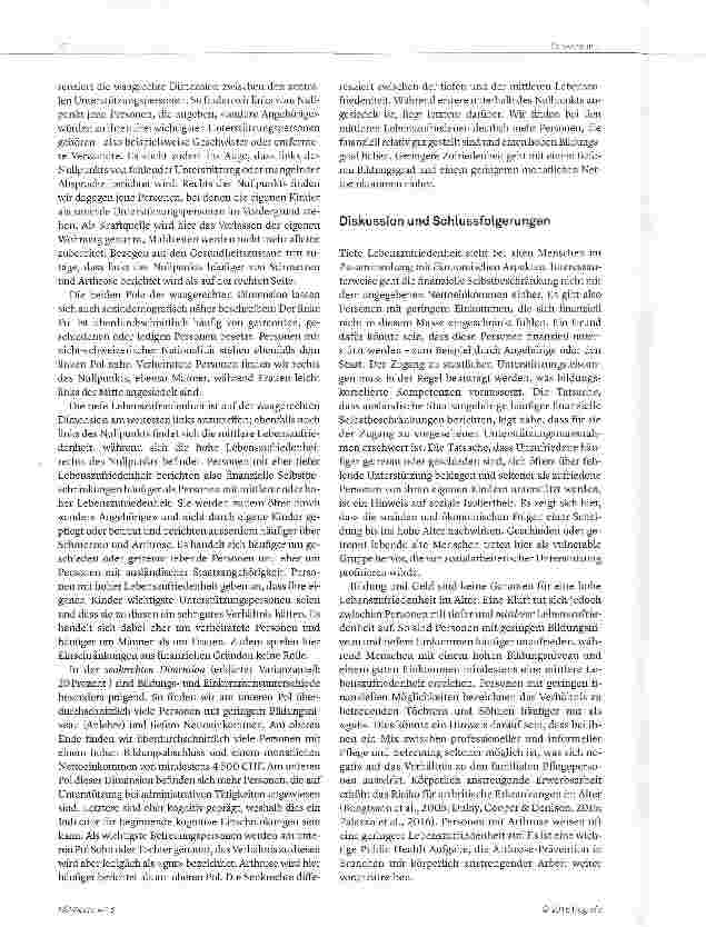 Vorschauseite 3: (Un-)Zufriedenheit im hohen Lebensalter