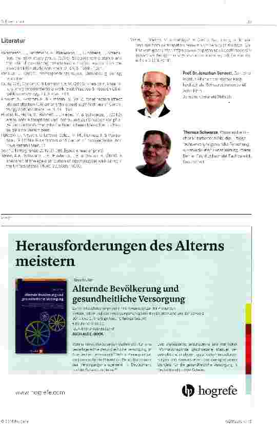 Vorschauseite 4: (Un-)Zufriedenheit im hohen Lebensalter