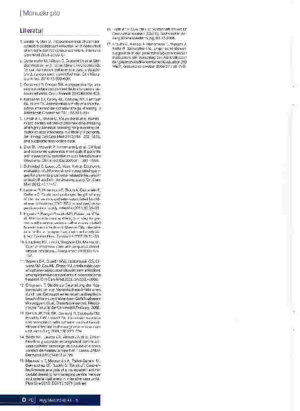 Vorschauseite 6: Kosten-Nutzen-Analyse eines antimikrobiellen Transparent-verbands für Kathetereintritts-stellen auf der Intensivstation