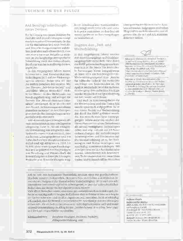 Vorschauseite 3: Technische Assistenzsysteme auf dem Vormarsch Potenzial? - Ja!Assistenz-Produkte sinnvoll einsetzen