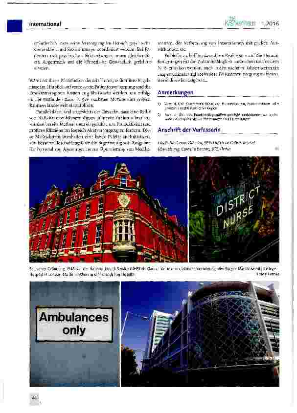 Vorschauseite 4: Der staatliche Gesundheitsdienst in England (NHS)