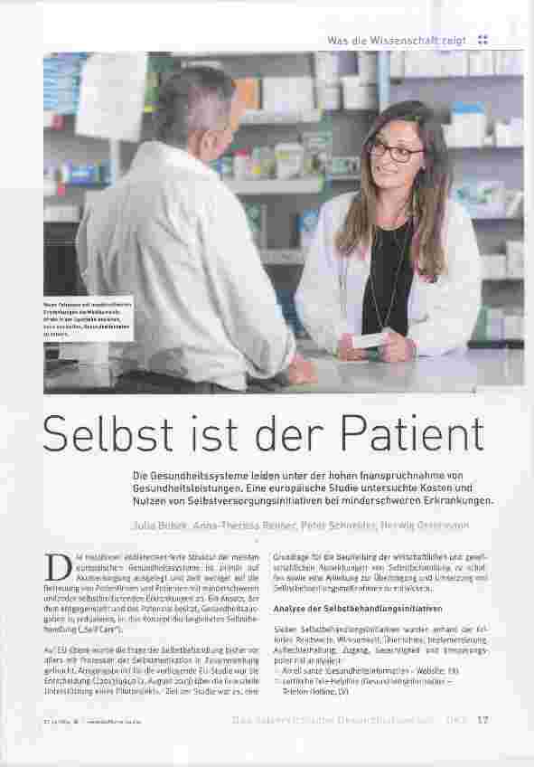 Vorschauseite 1: Selbst ist der Patient