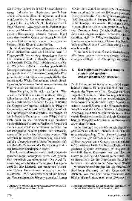 Vorschauseite 2: Die Grenzen des Ganzen Eine Kritik holistischer Ansätze in der Pflegewissenschaft