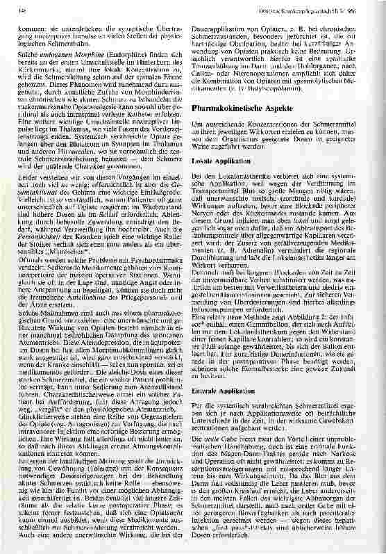 Vorschauseite 3: Gedanken zur postoperativen Schmerztherapie
