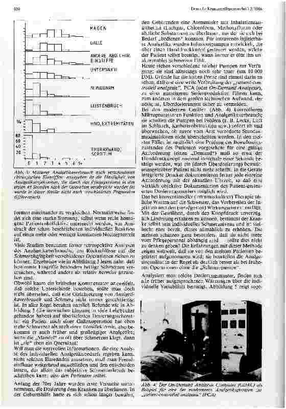 Vorschauseite 5: Gedanken zur postoperativen Schmerztherapie