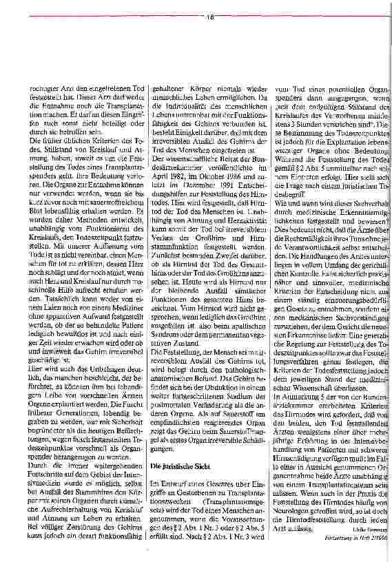 Vorschauseite 4: Der Mensch als Ersatzteillager? Organtransplantation (Teil 1)
