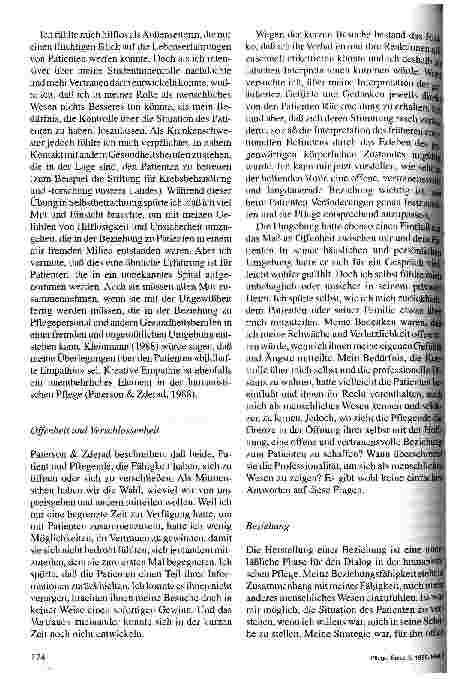 Vorschauseite 5: Humanistische Pflege - ein lebendiger Dialog mit mir selbst als Pflegende