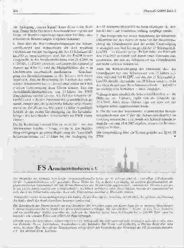 Vorschauseite 4: Patentanmeldung und Schutzzertifikat