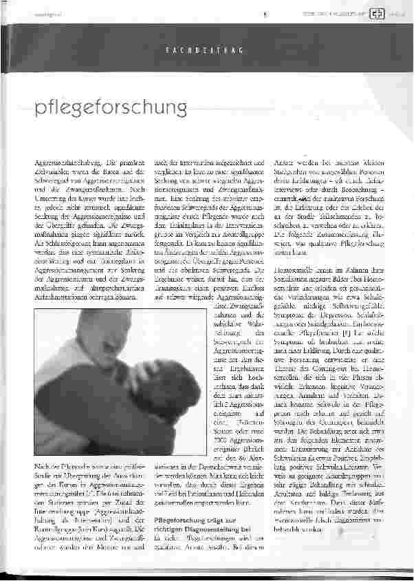 Vorschauseite 2: Ein Plädoyer für die Pflegeforschung