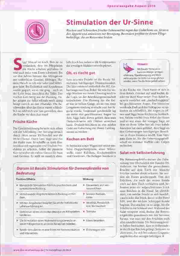 Vorschauseite 1: Stimulation der Ur-Sinne