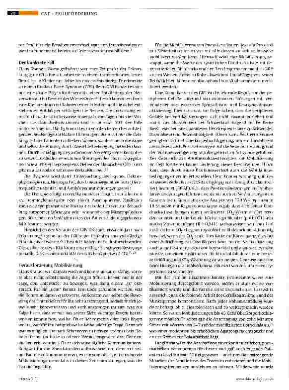 Vorschauseite 3: Machbarkeit und Grenzen der Frühmobilisierung