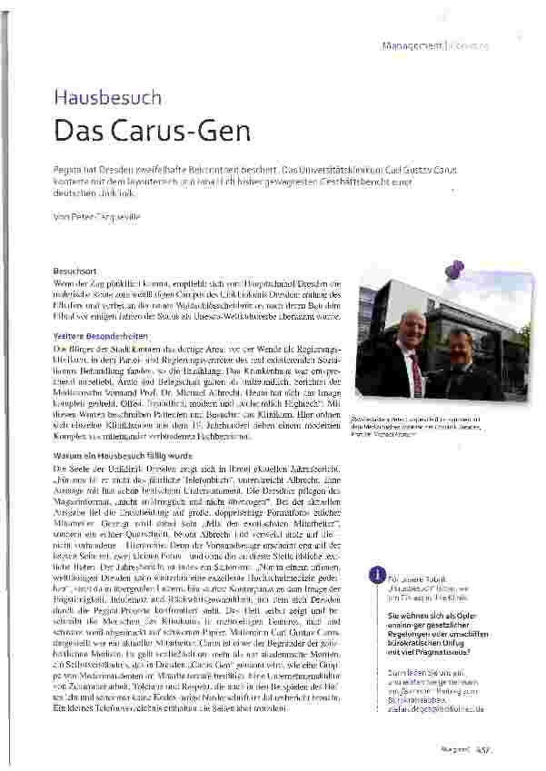 Vorschauseite 1: Das Carus-Gen