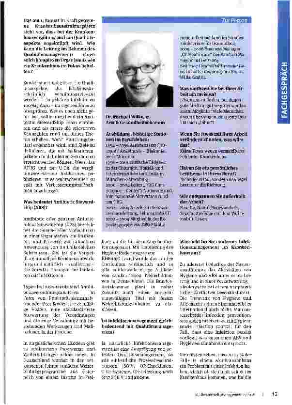 Vorschauseite 2: Infektionsmanagement ist Qualitätsmanagement