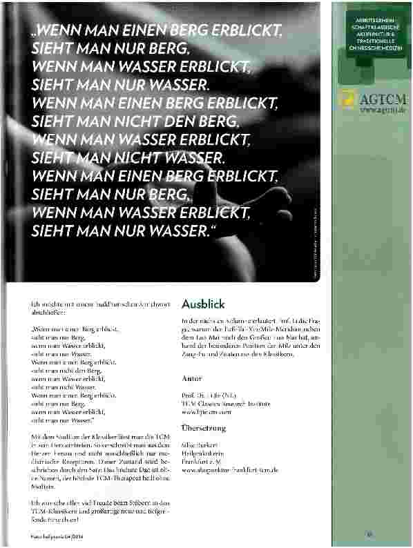 Vorschauseite 2: Schwierige Fragen der TCM